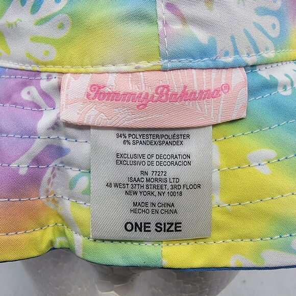 Tommy Bahama Kids Reversible Bucket Hat Sea Tropical Casual Vacation Comfort - Picture 8 of 9